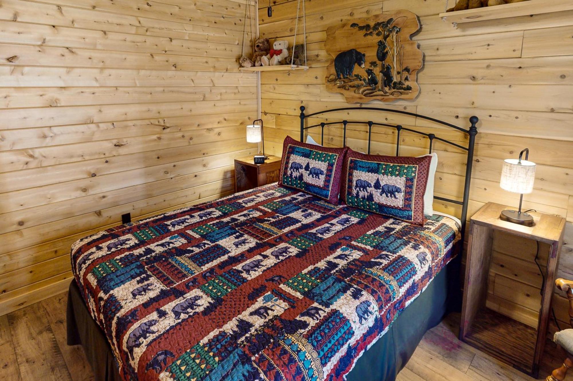Blackbear Log Cabin Morrisville Exterior foto