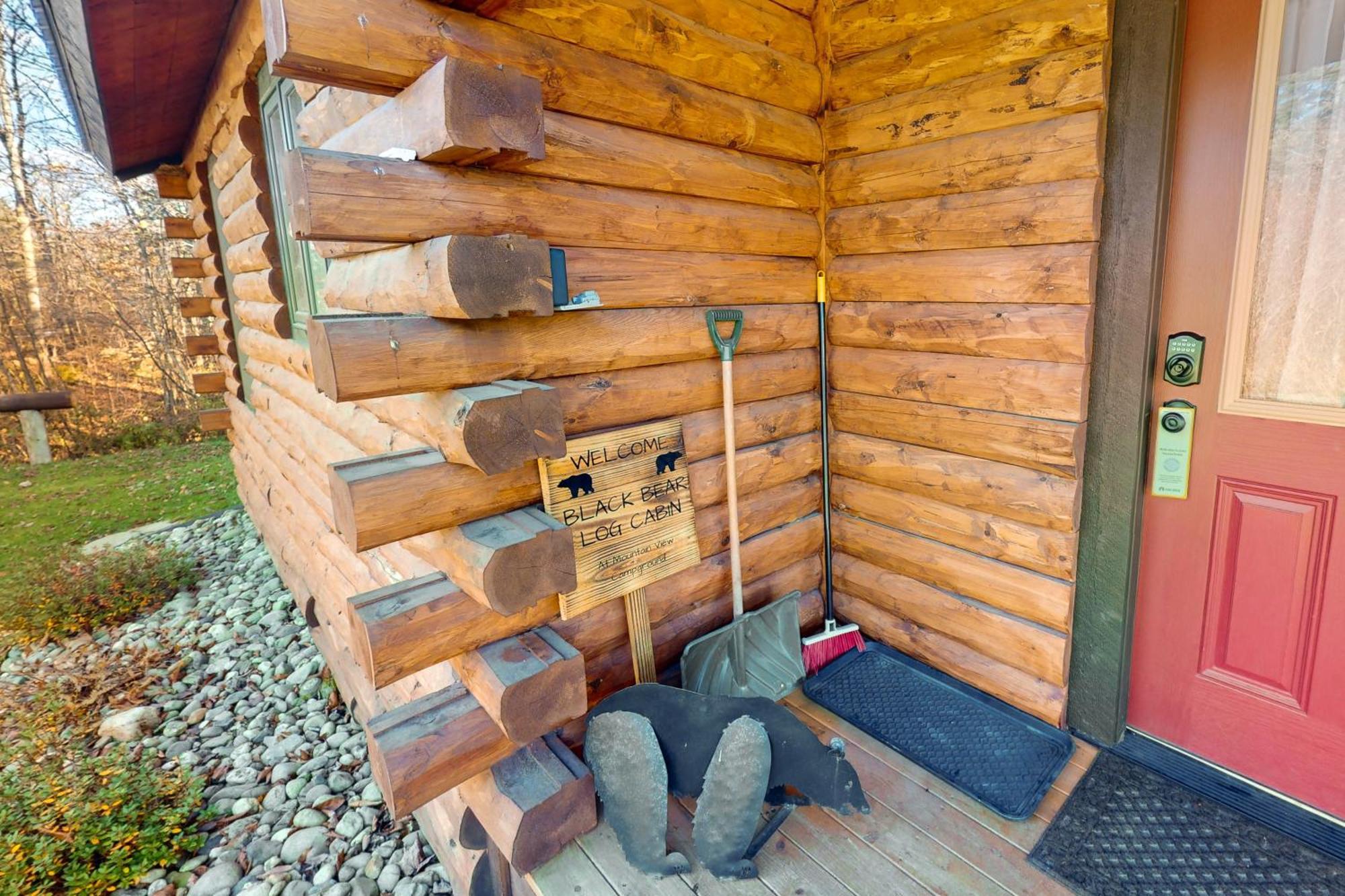 Blackbear Log Cabin Morrisville Exterior foto