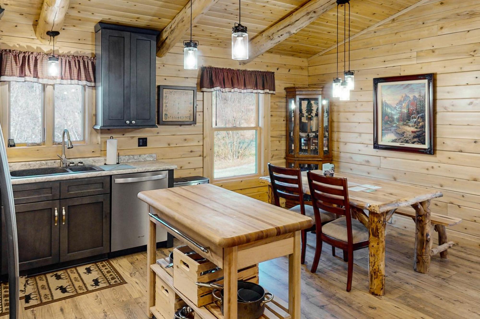 Blackbear Log Cabin Morrisville Exterior foto