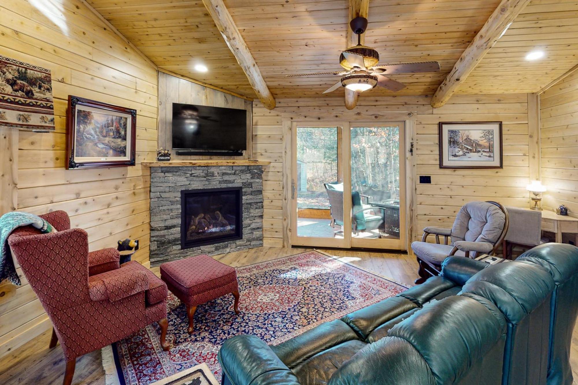 Blackbear Log Cabin Morrisville Exterior foto